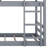 Twin Triple Rubber Wood Bunk Bed, With Ladders-1876916149