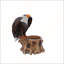 Majestic Eagle with Spread Wings Garden Planter Pot on Tree Stump Base for Outdoor Patio & Lawn