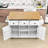 Dyches Kitchen Island with Storage Cabinet and 3 Drawers for Dinning Room-465882867