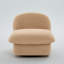 Chaise d'appoint rembourrée en velours Lava avec base en métal à 360 degrés-130624503