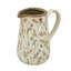 Pichet en céramique à motif floral de 18 cm