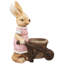 Pot de fleurs d'extérieur pour fille avec lapin - 18,75 po