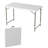 48" Plastic Rectangular Adjustable Folding Table with 2 Height Settings - Indoor and Outdoor