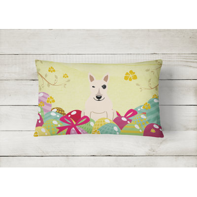Bull Terrier Outdoor Throw Pillow