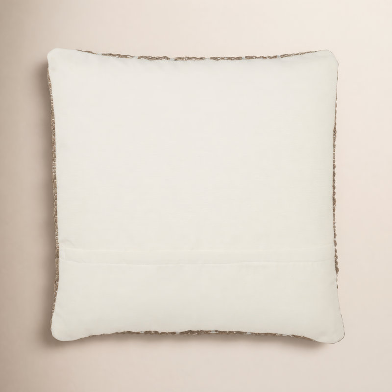 Levon Embroidered Outdoor Throw Pillow, Light Blue/Gray, Polyfill