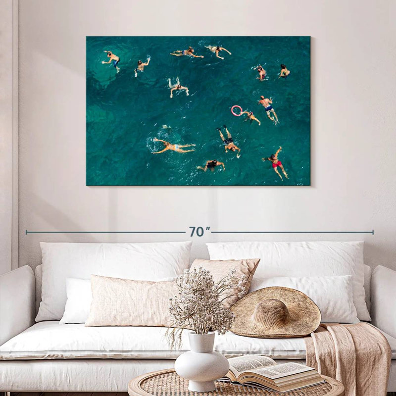 Blue water swim Sireci, H 30 po x l 45 po