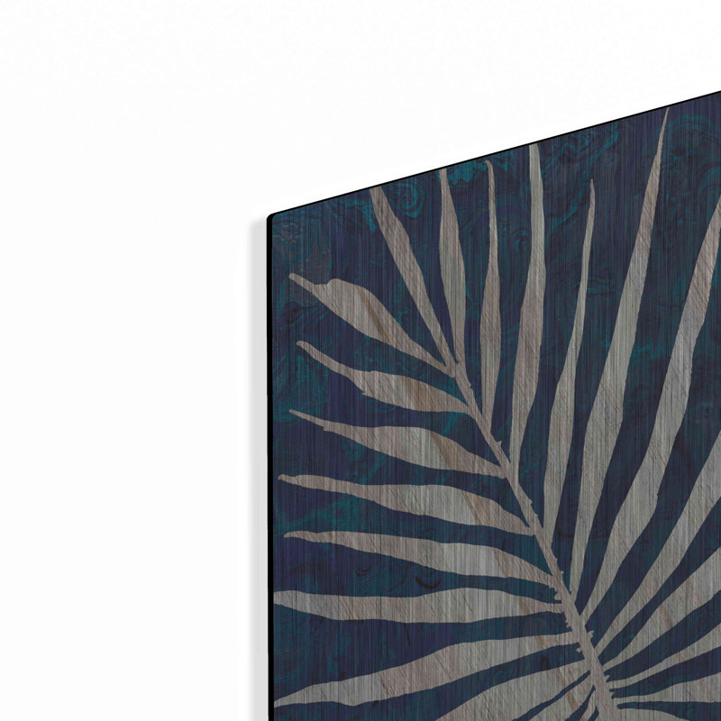 «Palm Leaf Navy» par Cindy Jacobs, H 24 po x l 16 po
