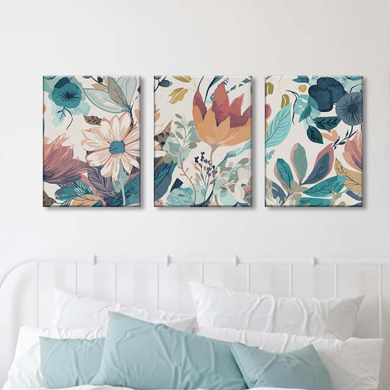 3 Piece Wrapped Canvas Print, 30 cm H x 40 cm W