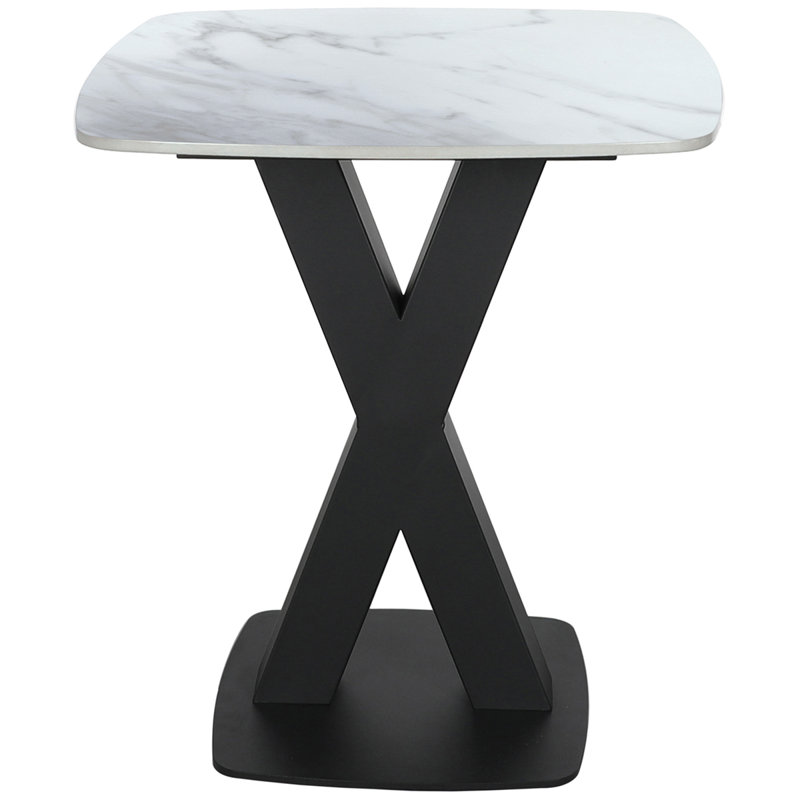 Deptula Lamp Side Table - In White
