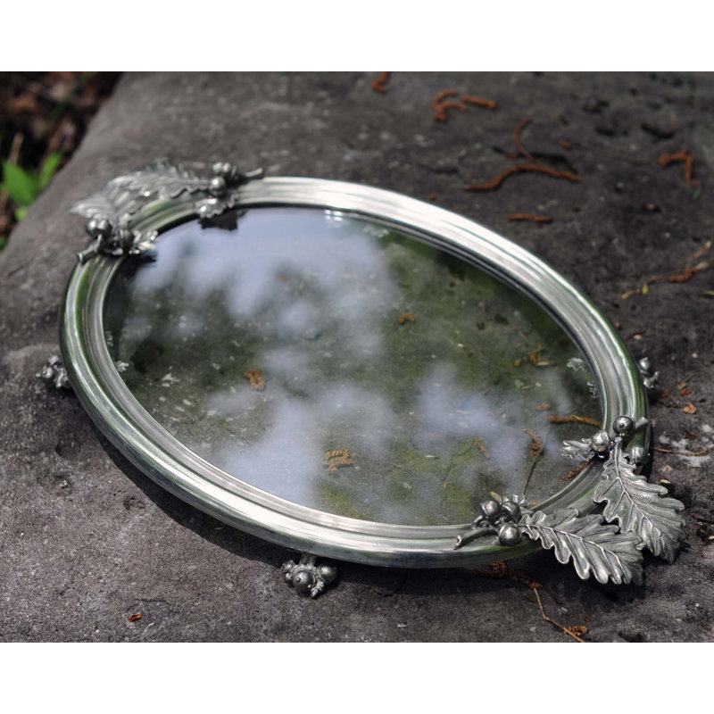 Majestic Forest Glass Decorative Tray