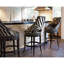 Zebrano Swivel Bar Stool-46829988