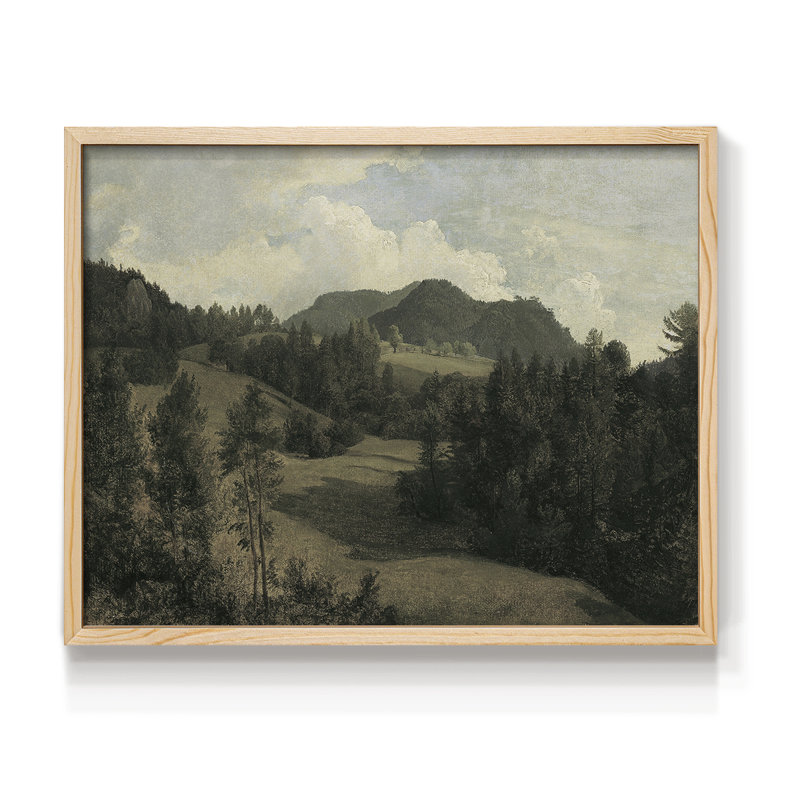 Paysages rétro-CDXV - reproduction encadrée, H 8 po x l 10 po, Naturel