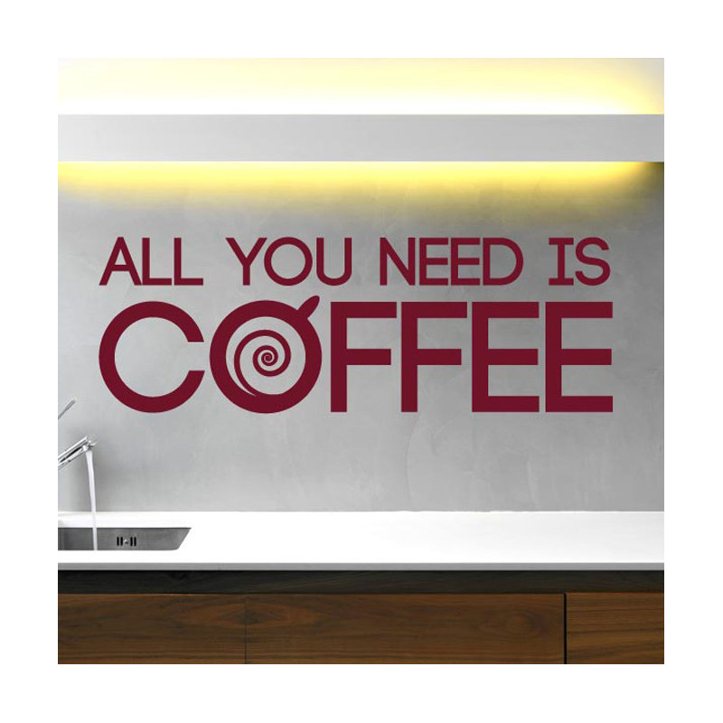 Wall Decal, Burgundy, Medium