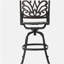 Tabouret pivotant en fonte d'aluminium