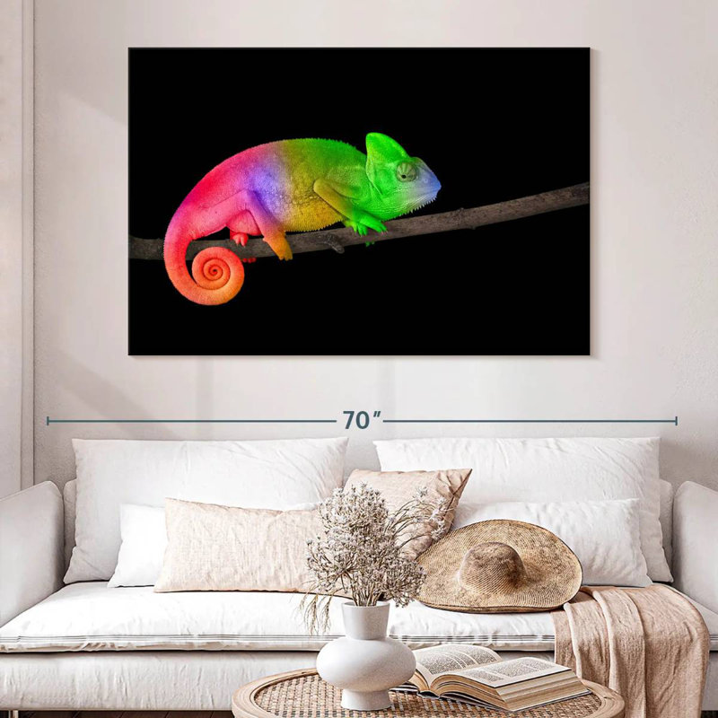 Brampt Rainbow Chameleon, 20" H x 30" W