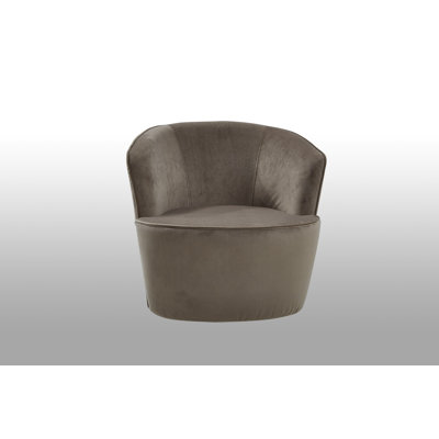 Fauteuil demi-tonneau en velours 29,5 po Eastpointe