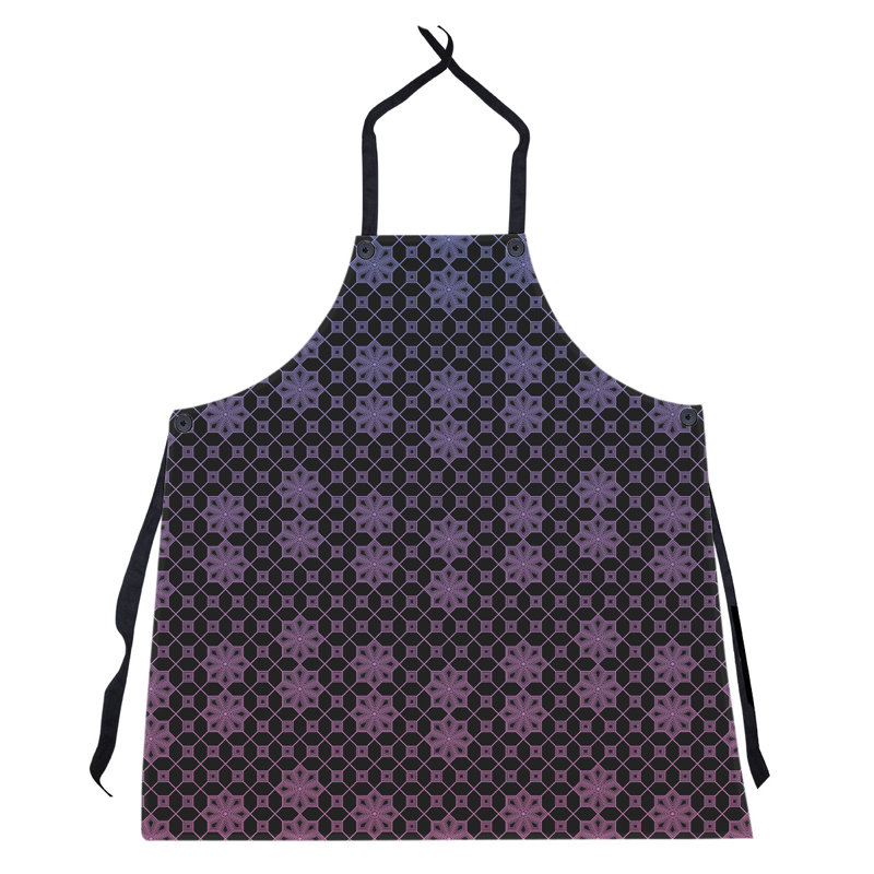 Bib Apron, Blue/Pink