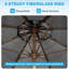 Parasol de patio 9 pi avec base-133047206