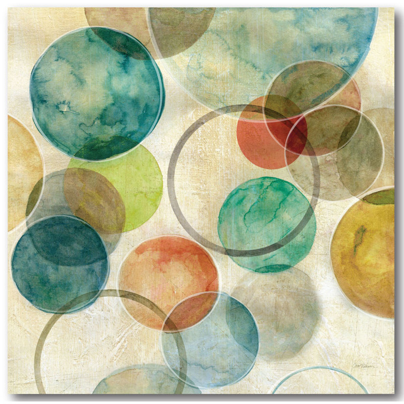 'Circle Abstract I' Graphic Art Print on Wrapped Canvas
