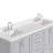72.25'' Double Bathroom Vanity with Carrara Quartz Top-94668833