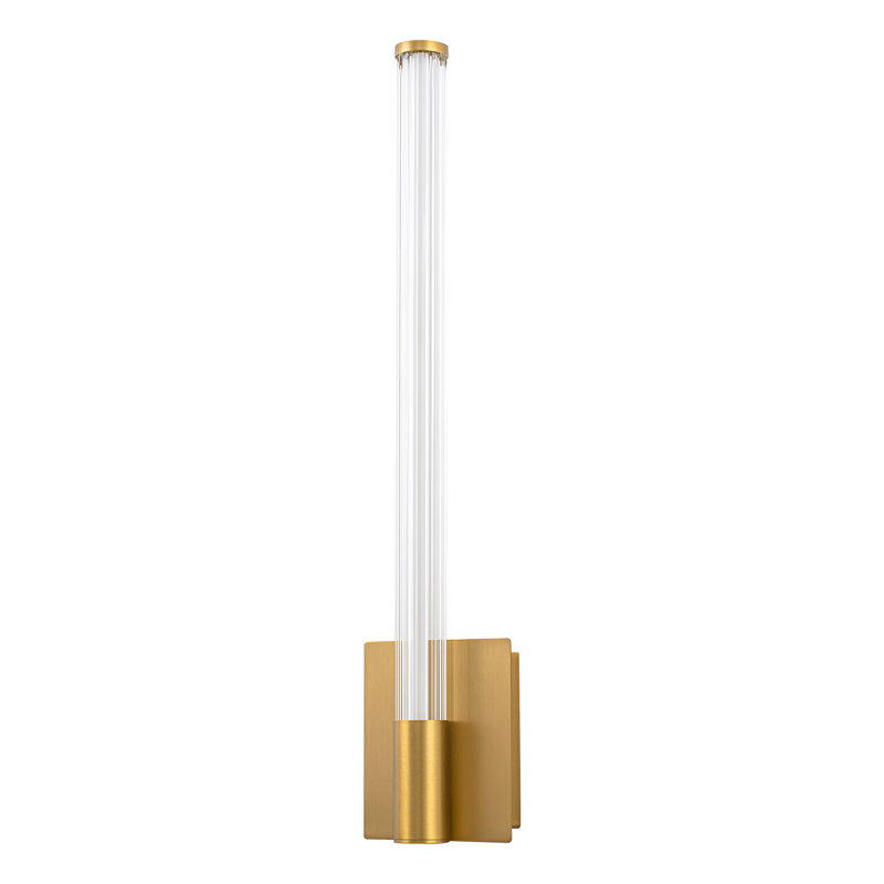 Maxe 24-in Gold Dimmable LED Wall Sconce, 24-in, Gold