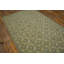 Tapis vert clair / gris en laine noué à la main de conception unique 6 pi x 9 pi