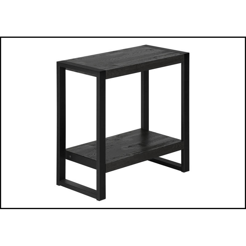 Accent Table, Side, End, Nightstand, Lamp, Laminate, Metal, Industrial