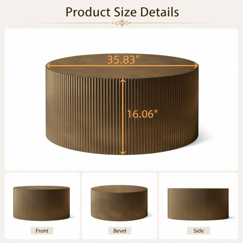 Table basse Minimalist Wave Stripe