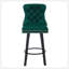 Tabourets de bar rotatifs modernes Tabourets de bar en velours Tabourets de bar capitonnés à boutons Rivet pour îlot de cuisine, bistro, avec anneau de traction en métal Robuste repose-pieds Grand bar pour la maison-1968054100