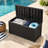 180 Gallon Durable resin outdoor storage deck box with waterproof uv-resistant design, good for patio cushions, pool toys and garden tools