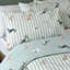 Dog Stripe Reversible Duvet Cover Set-131303311