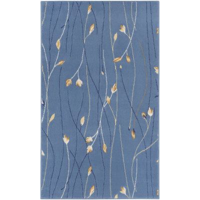 Tapis bleu clair Aratrika