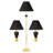 3-Piece Ceramic Lamp Set, Floor And Table Lamps-1034696094