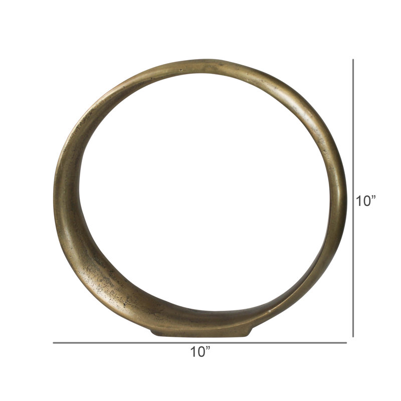 Circle Sculpture, Brass - Lrg
