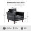 Fauteuil d'appoint en similicuir Bobur-1982159547