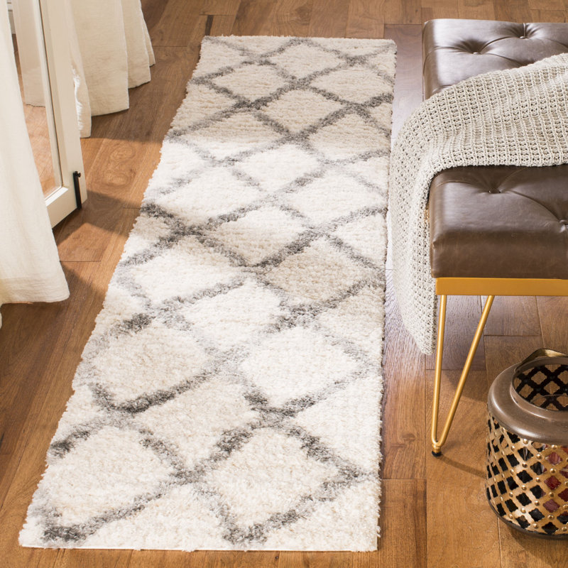 Nowakowski Shag 200 Performance Geometric Rug, Runner 2' x 6'