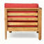 Ensemble de causeuse 2 pièces Oana, rouge-809082244