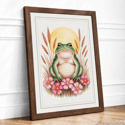 Dreaming Frog Boho - Framed Print