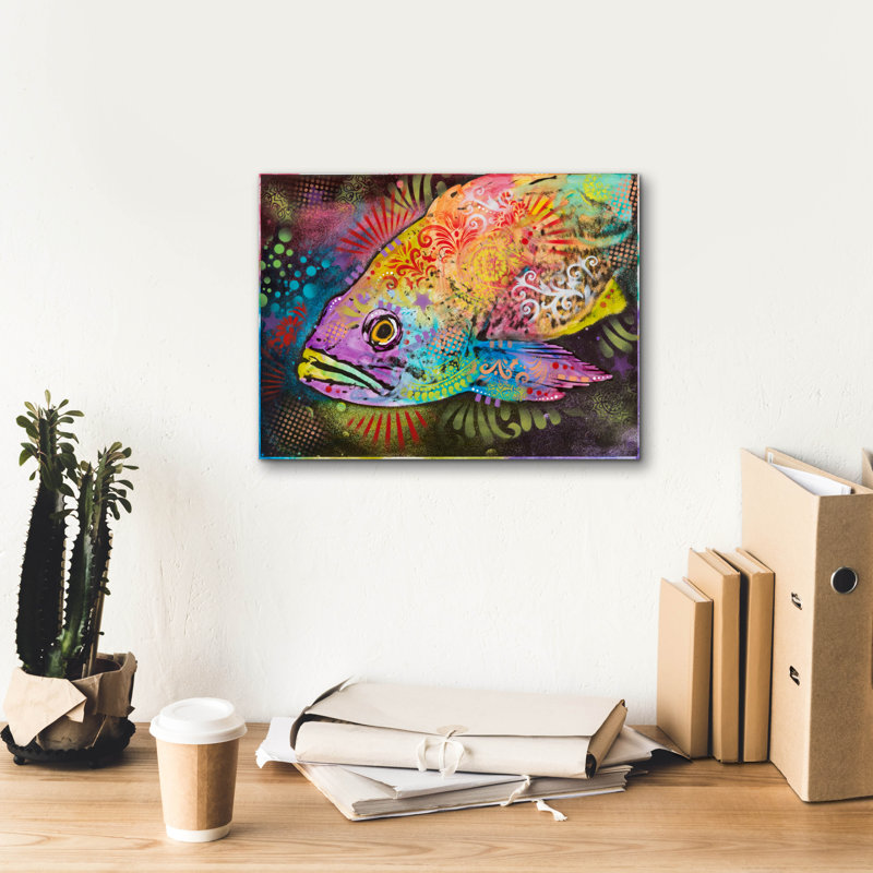 " Glub " by Dean Russo, 12" H x 16" W x 0.75" D