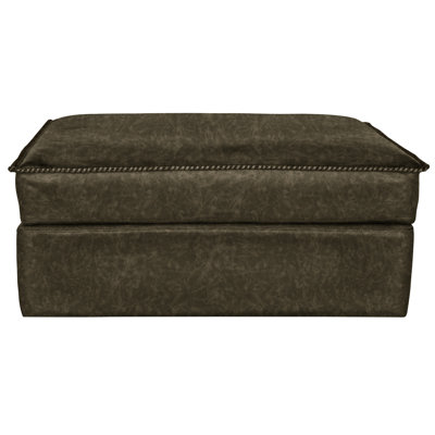 Urban Cowboy Leather Ottoman
