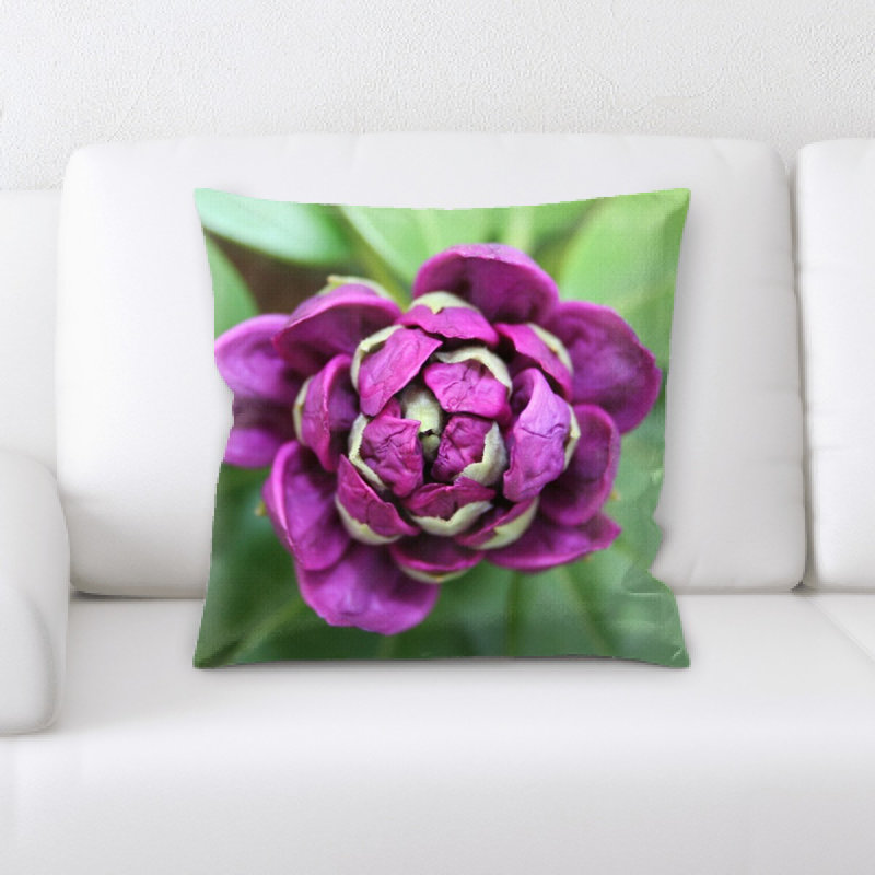Coussin décoratif rhododendron