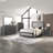 King Size Upholstered Platform Bed