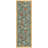 Ottohome Non-Slip Floral Leaves Area Rug For Living Room, Hallway, Entryway Rug, Seafoam Green-411517532