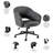 Meila Mid Century Modern Desk Chair For Home Office, Adjustable Seating With Wheels And Swivel Base-106923393