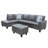 Faux 3-piece Leather Corner Sectional-1970788947-1964781471