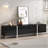 Black Contemporary Rectangle Design TV Stand