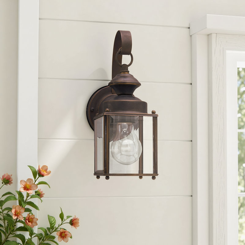 Tiernan Wall Light, Antique Bronze, 11.25"H x 4"W x 5.75"D