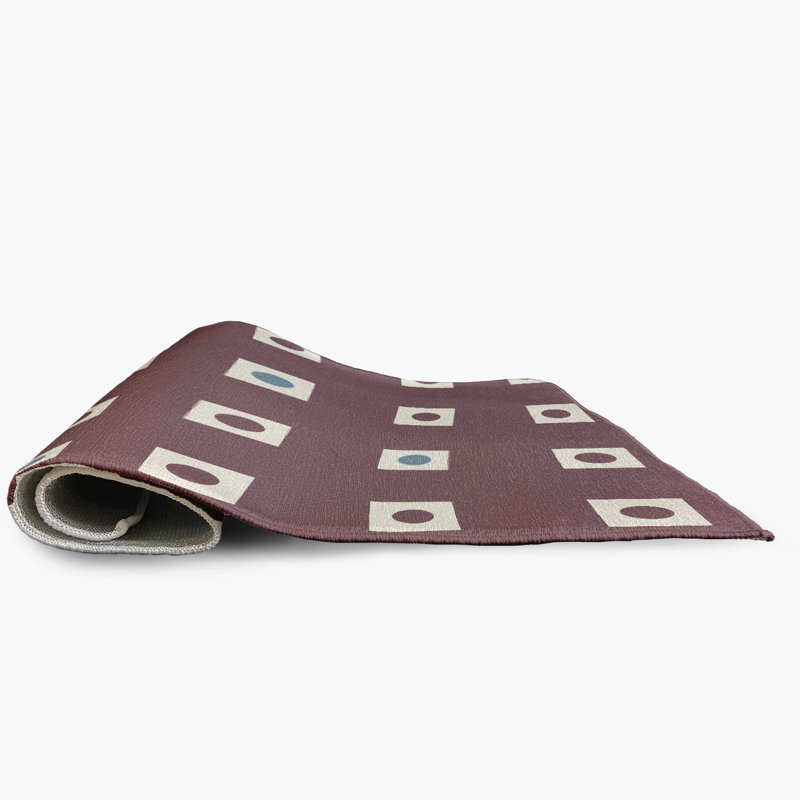 Chenille Geometric Indoor / Outdoor Rug, Rectangle 2' x 3'