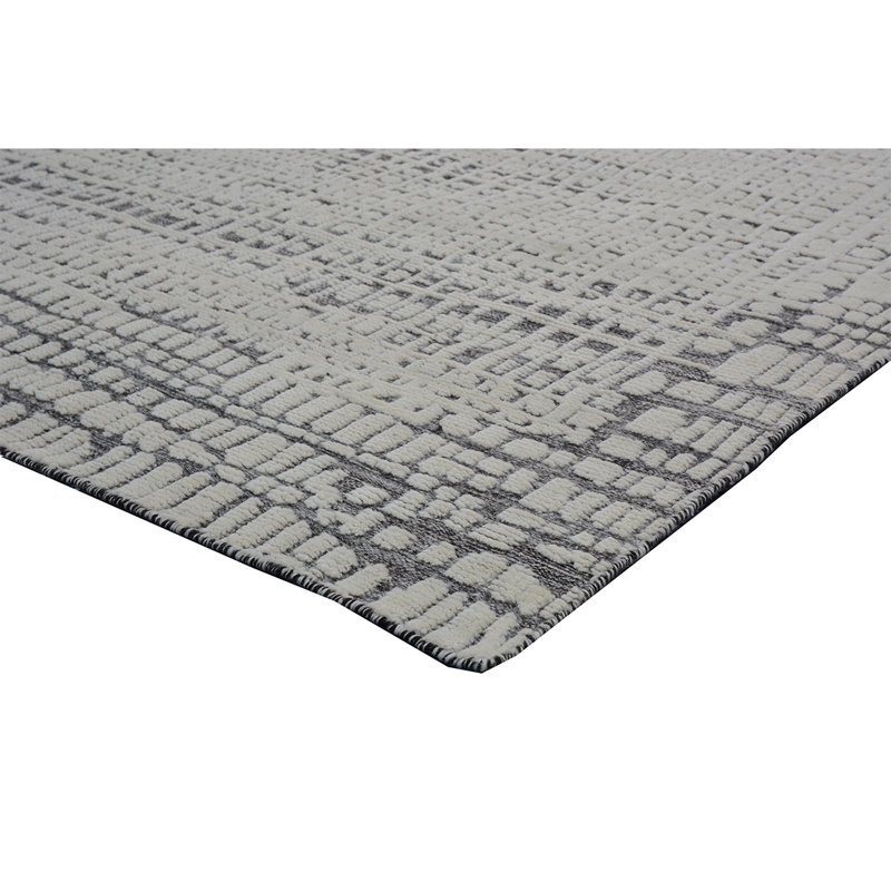 Wool Area Rug in Ivory, Rectangle 8' x 10'
