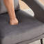 Fauteuil demi-tonneau en velours-831239453